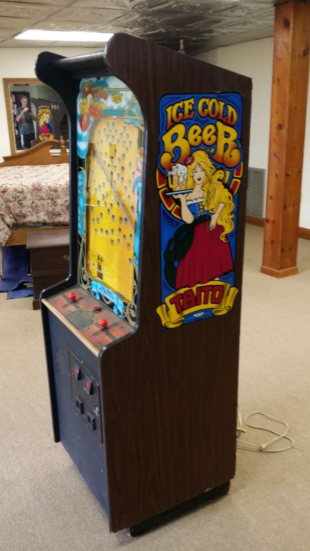 Ice Cold Beer Arcade Game Control Panel Overlay 